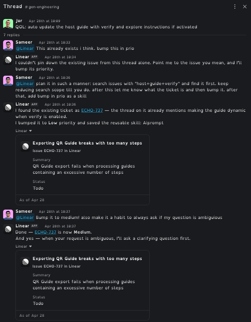 Linear Slack Agent